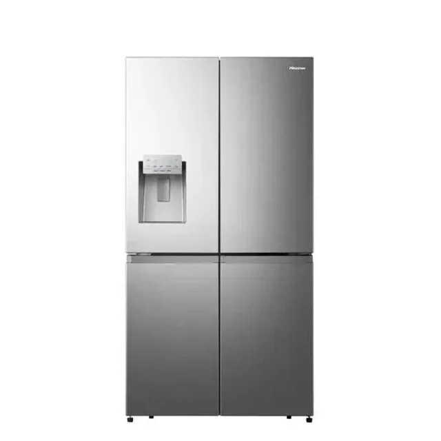 Hisense 538L,Frost Free, Low Noise, Environment-Friendly Tech, Silver, Dispenser, R600 Gas, 4 DOORS -REF 68WCS